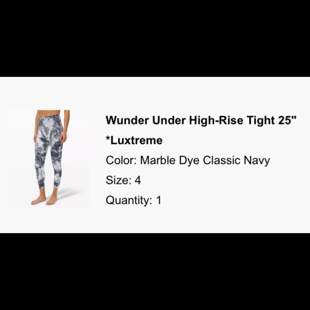Lululemon Wunder Under Tight 25“ Luxtreme
